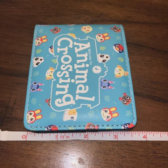 Animal Crossing Characters Teal 4.5" Bi-Fold Wallet -Gamercore Update ACNH Fun - Picture 6 of 7